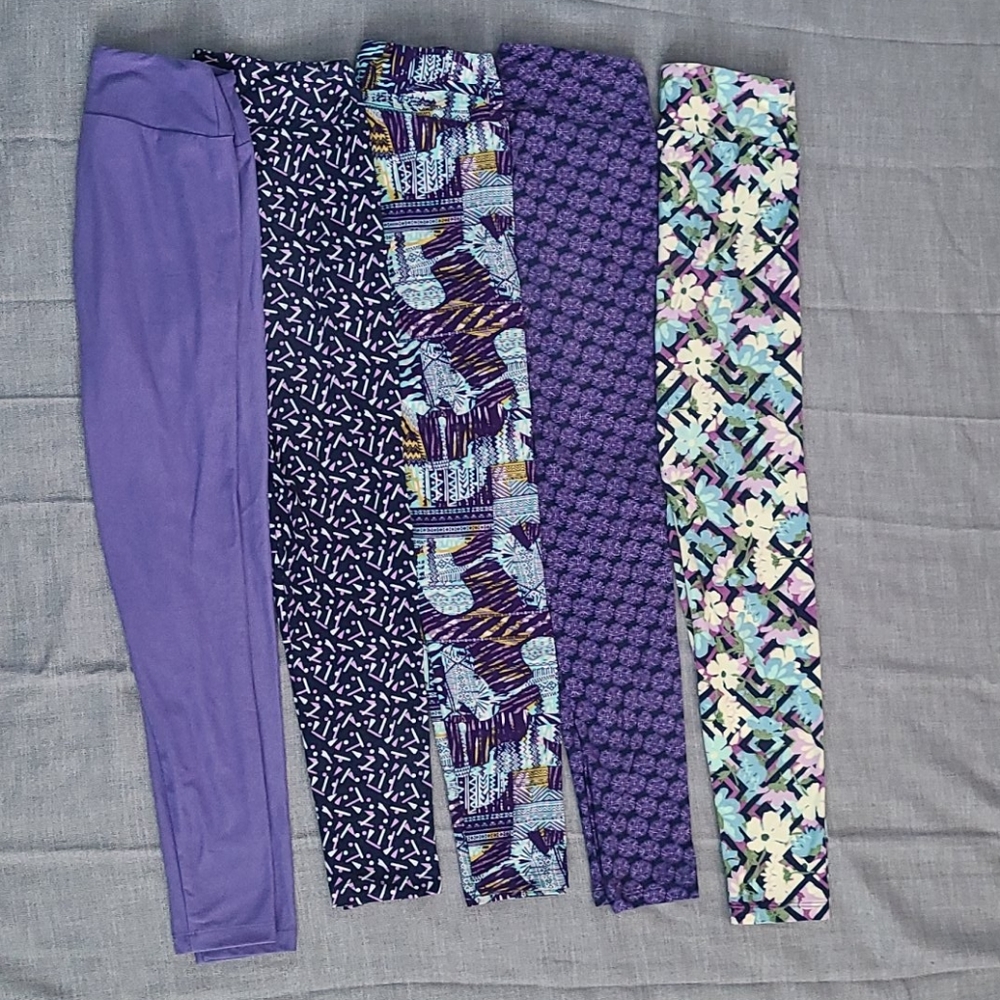 Lularoe OS leggings 5 pairs